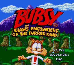 Pantallazo de Bubsy in Claws Encounters of the Furred Kind para Super Nintendo