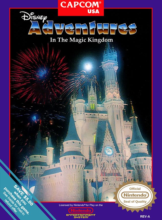 Caratula de Disney Adventures in the Magic Kingdom para Nintendo (NES)